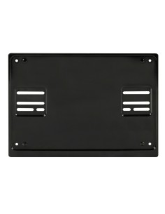 Portatarga posteriore quadrato universale auto in acciaio nero 19909