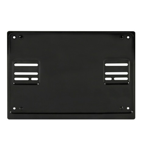 Portatarga posteriore quadrato universale auto in acciaio nero 19909