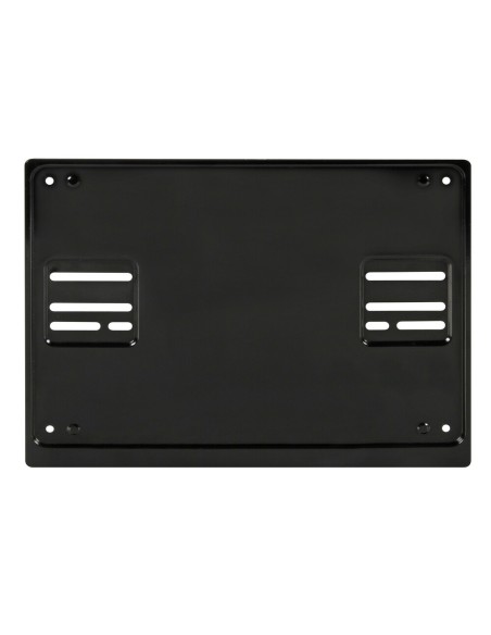 Portatarga posteriore quadrato universale auto in acciaio nero 19909