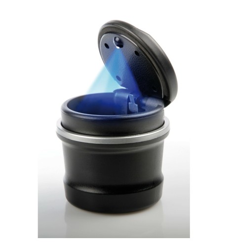 Posacenere portaoggetti interno a barattolo con luce a led