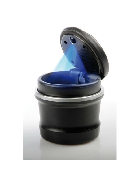 Posacenere portaoggetti interno a barattolo con luce a led