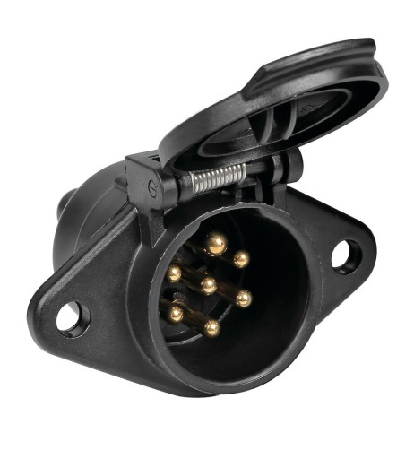 Presa 7 poli 24N in ABS veicoli 24V