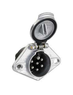 Presa 7 poli 24N in Metallo veicoli 24V 2