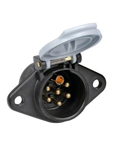 Presa 7 poli 24S in ABS veicoli 24V 2