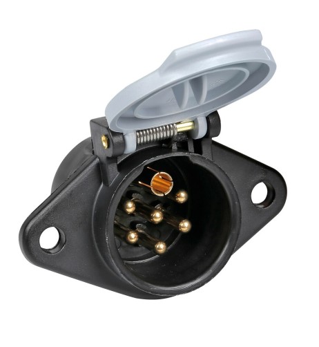 Presa 7 poli 24S in ABS veicoli 24V
