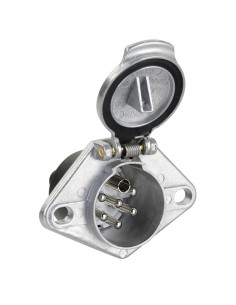 Presa 7 poli 24S in Metallo veicoli 24V 2