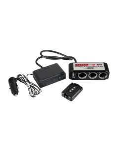 Presa accendisigari tripla 24V 3 prese 1 usb telecomando
