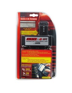 Presa accendisigari tripla 24V 3 prese 1 usb telecomando 2