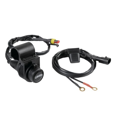 Presa corrente per fissaggio a manubrio 12V 12A max