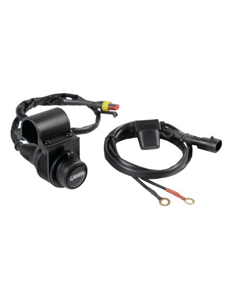 Presa corrente per fissaggio a manubrio 12V 12A max
