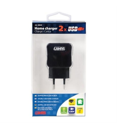 Presa USB doppia da rete 230V 2100mA