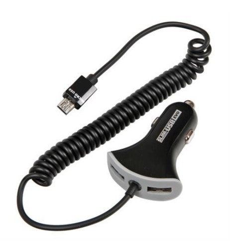 Presa USB doppia e cavo micro USB 2400mA 12 24V SLIM USB EVO