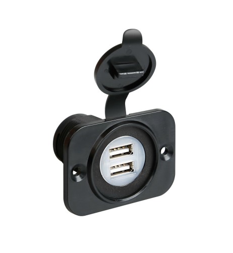 Presa Usb doppia montaggio ad incasso 12 24V