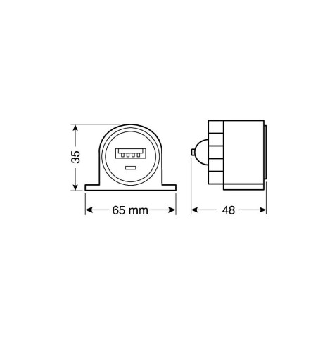 Presa USB esterna 2100mA 12 24V