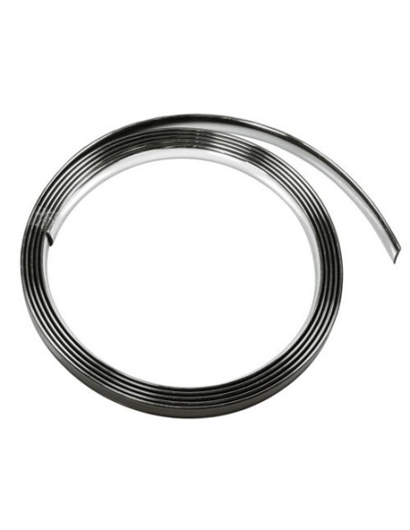 Profilo adesivo cromato auto 25 metri larghezza 14mm