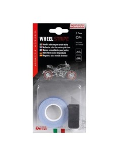 Profilo adesivo per 2 cerchi moto o 4 cerchi auto Blu 2