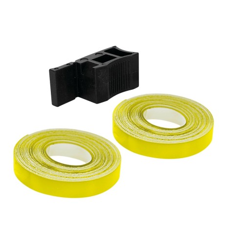 Profilo adesivo per 2 cerchi moto o 4 cerchi auto Giallo Fluo
