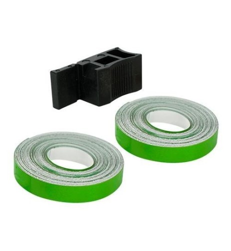 Profilo adesivo per 2 cerchi moto o 4 cerchi auto Verde