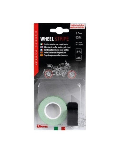 Profilo adesivo per 2 cerchi moto o 4 cerchi auto Verde