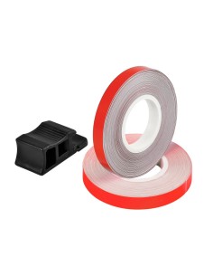Profilo adesivo per 2 cerchi moto o 4 cerchi auto wheel stripe Rosso Fluo