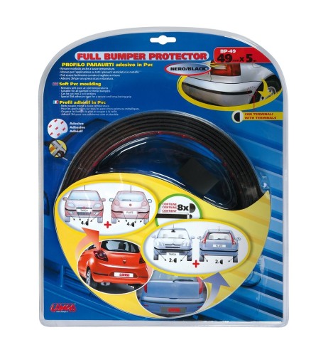 Profilo salvaparaurti salvaporta adesivo in PVC 5 metri 49mm