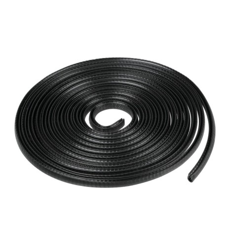 Profilo salvaporta corazzato ad incastro 5mt nero