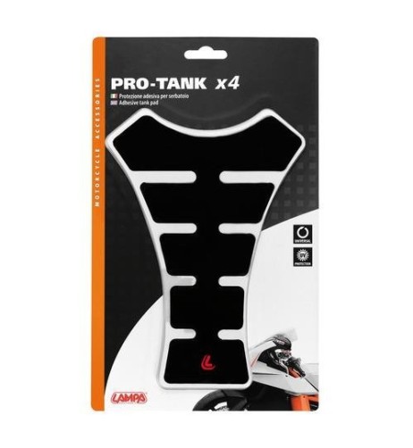 Protezione adesiva per serbatoio moto Pro Tank X4 222x163mm Nero