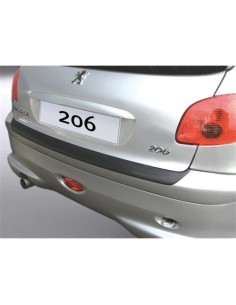 Protezione paraurti posteriore ABS nero Peugeot 206 1998 2009