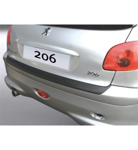 Protezione paraurti posteriore ABS nero Peugeot 206 1998 2009