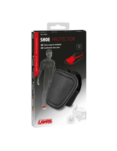 Protezione salvascarpa universale in vera pelle per moto
