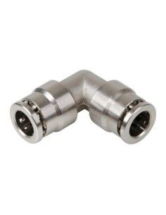 Raccordo rapido 90 gradi in metallo per tubi aria 8mm