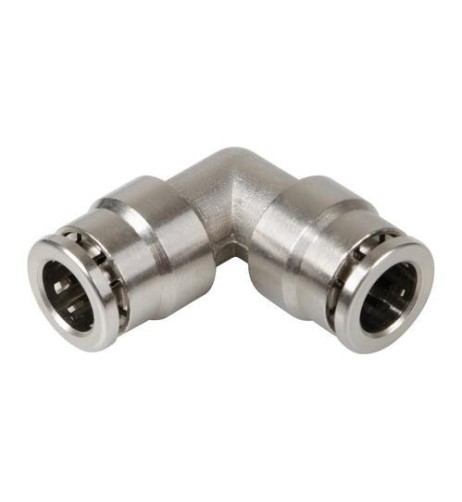 Raccordo rapido 90 gradi in metallo per tubi aria 8mm