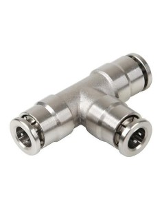 Raccordo rapido a T in metallo per tubi aria 6mm