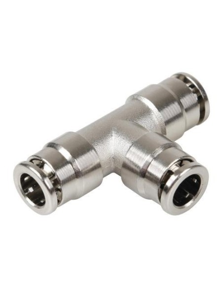 Raccordo rapido a T in metallo per tubi aria 8mm