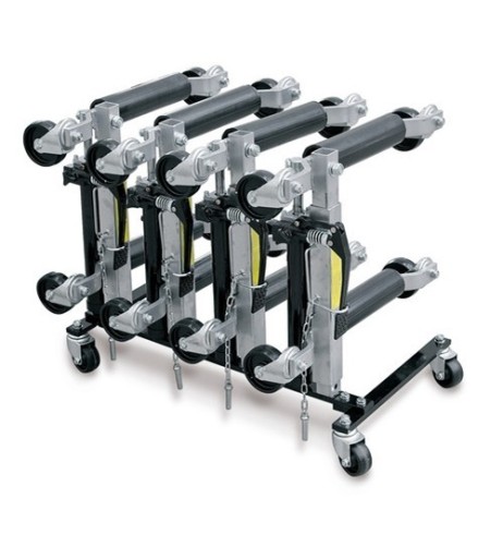 Rastrelliera per 4 sollevatori idraulici