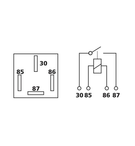 Relay universale 24V 40A 4 contatti