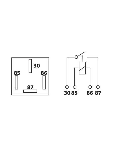 Relay universale 24V 40A 4 contatti