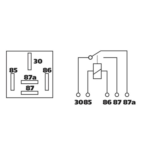 Relay universale 24V 40A 5 contatti