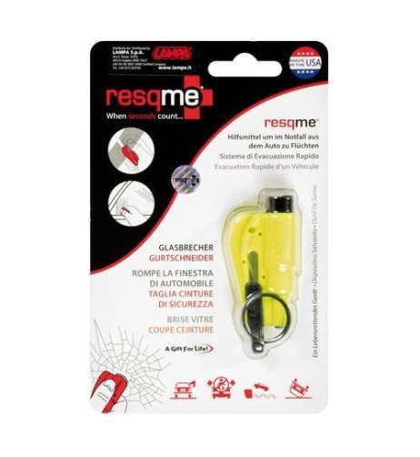 Resqme portachiave martello salvavita tagliacintura