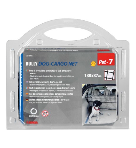 Rete di protezione gommata separatore baule auto universale 130x87cm