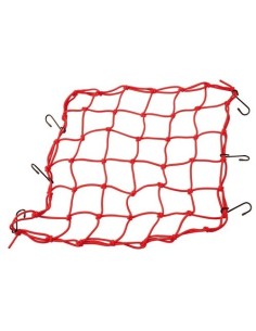 Rete elasticizzata moto porta casco porta oggetti ROSSA 42x42cm antistrappo