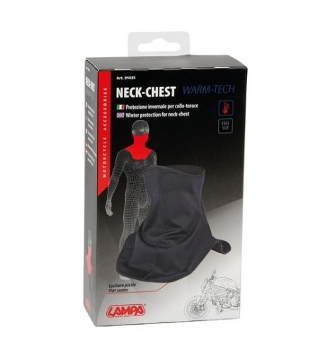 Salvacollo torace moto in tessuto tecnico Neck Chest