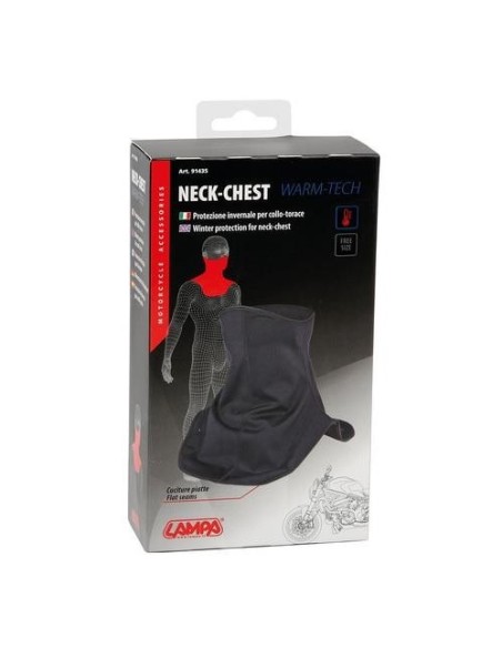 Salvacollo torace moto in tessuto tecnico Neck Chest