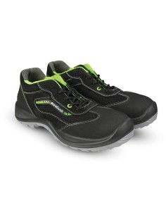 Scarpe antinfortunistiche pelle scamosciata e tessuto traspirante Acid Jung