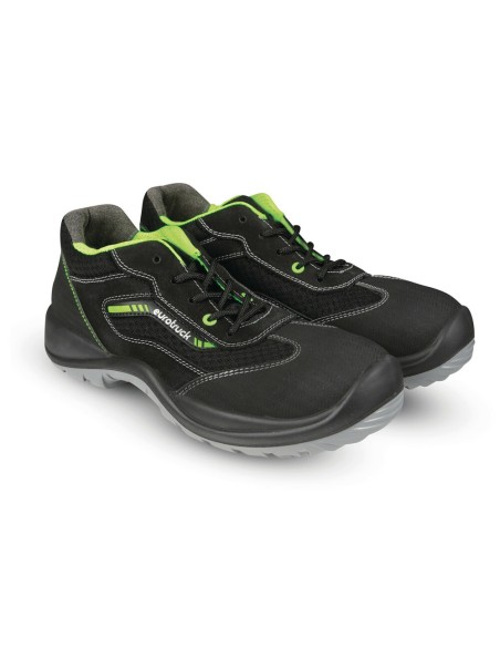 Scarpe antinfortunistiche pelle scamosciata e tessuto traspirante Acid Jung