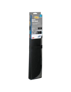 Scudo termico per parabrezza parasole nero opaco taglia L 72x145cm 2