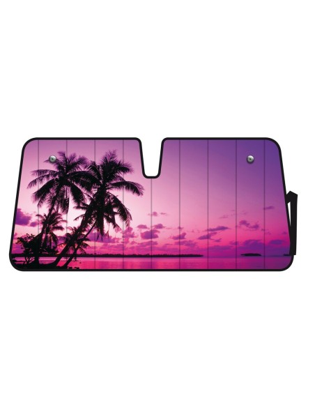 Scudo termico per parabrezza parasole palm beach 68x147cm