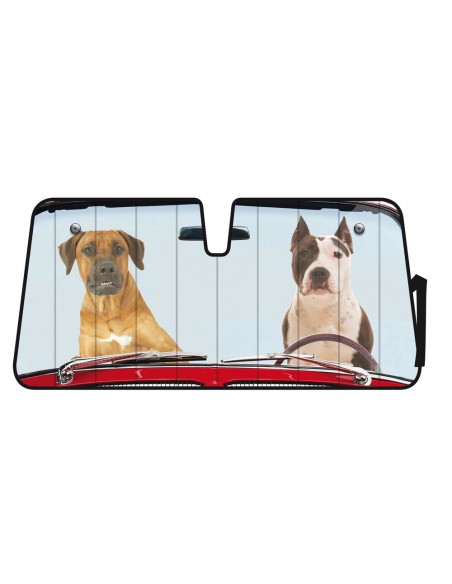 Scudo termico per parabrezza parasole two dogs 68x147cm