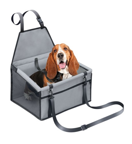 Seggiolino auto per animali fissaggio al poggiatesta 40x32x25cm