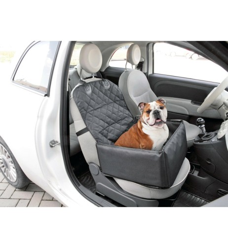 Seggiolino e coprisedile auto per animali fissaggio al poggiatesta 40x40x25